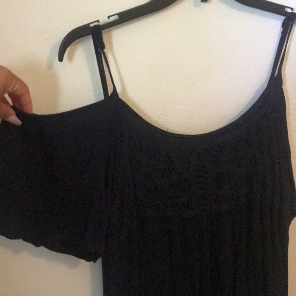 Navy blue dress with over the shoulder and straps - Picture 2 of 2